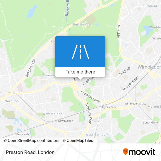 Preston Road map