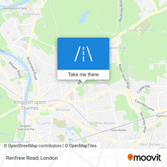 Renfrew Road map