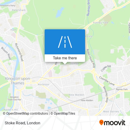 Stoke Road map