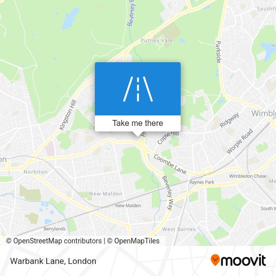 Warbank Lane map