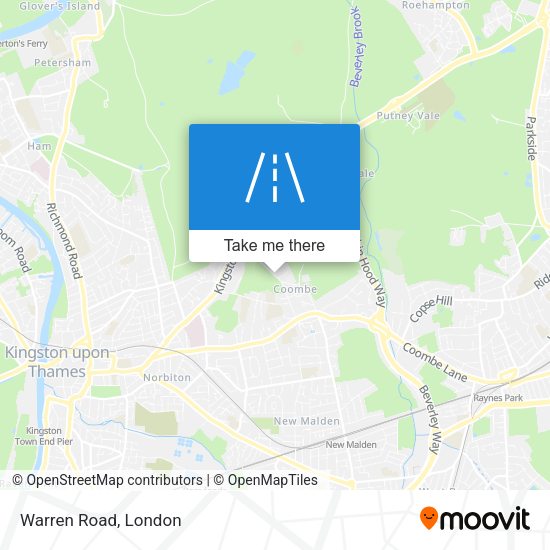 Warren Road map