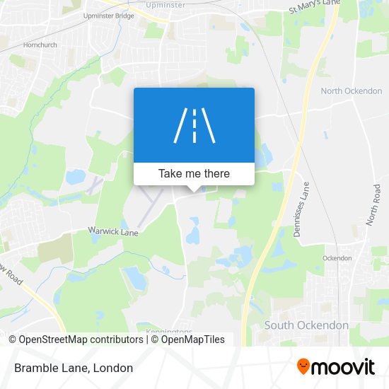 Bramble Lane map