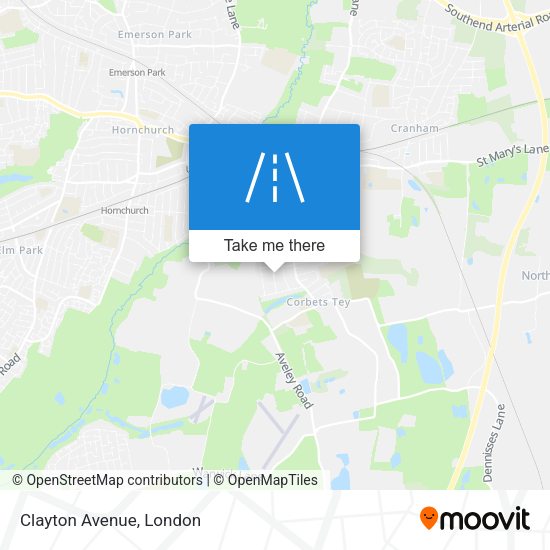 Clayton Avenue map