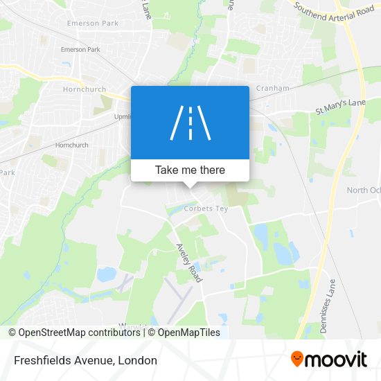 Freshfields Avenue map