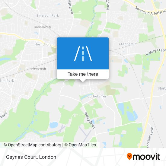 Gaynes Court map
