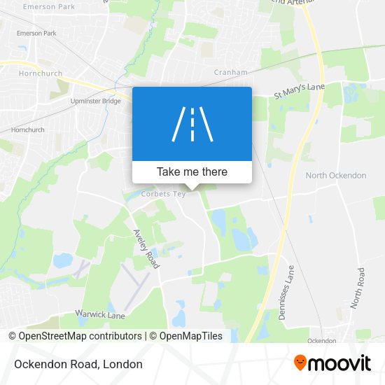 Ockendon Road map