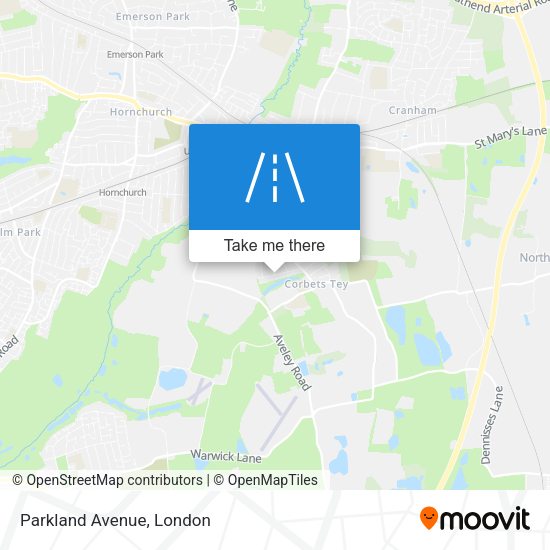 Parkland Avenue map