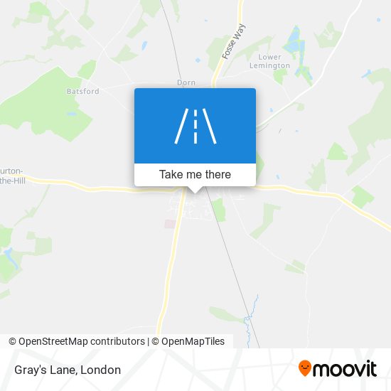 Gray's Lane map