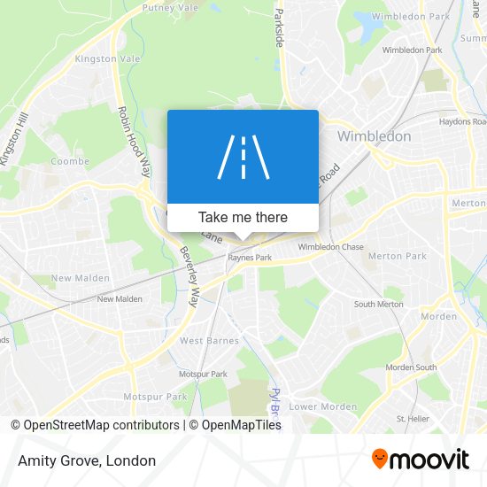 Amity Grove map