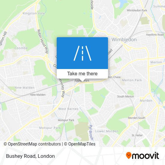 Bushey Road map