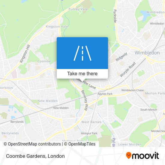 Coombe Gardens map