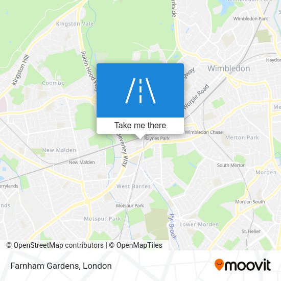 Farnham Gardens map