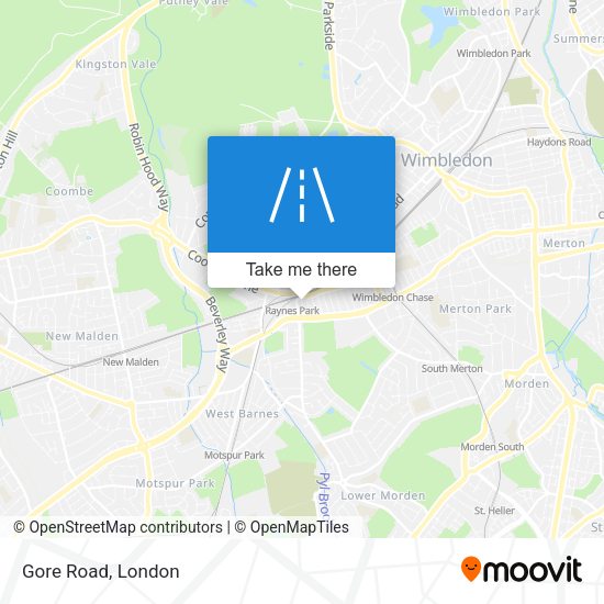 Gore Road map