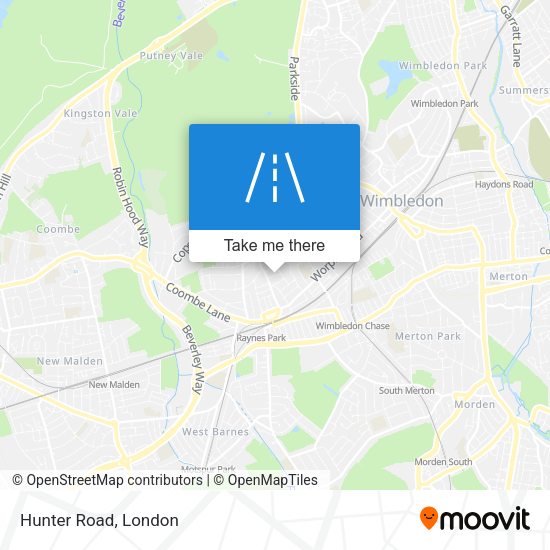 Hunter Road map
