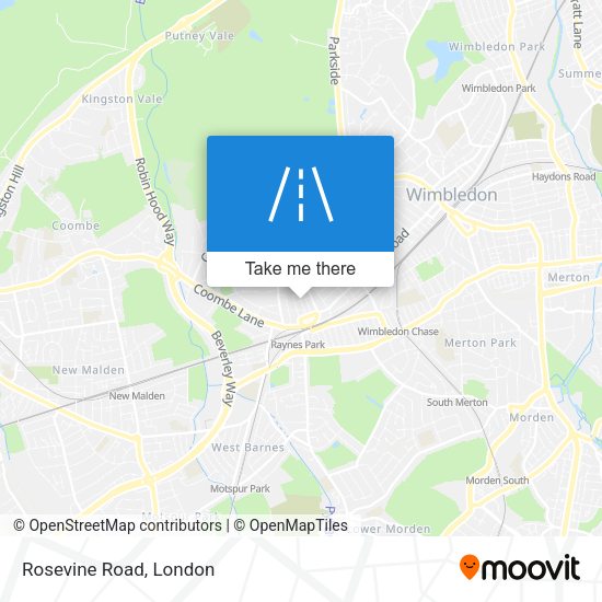Rosevine Road map