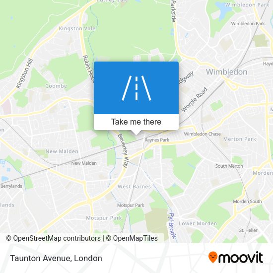 Taunton Avenue map