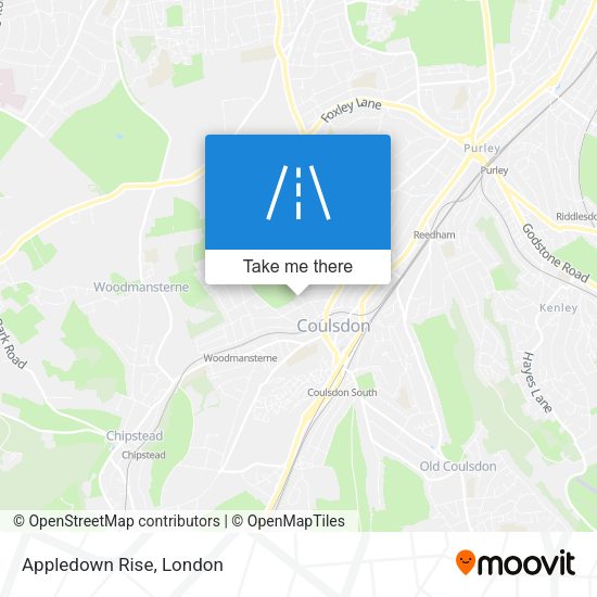 Appledown Rise map