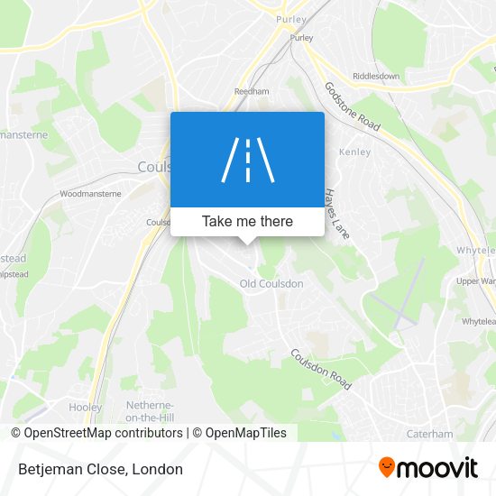Betjeman Close map