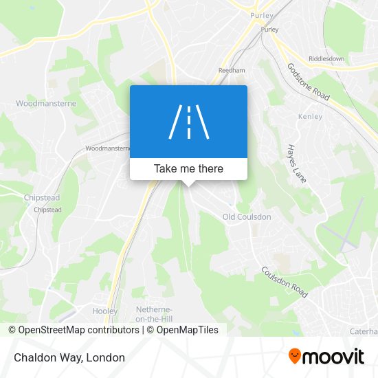 Chaldon Way map
