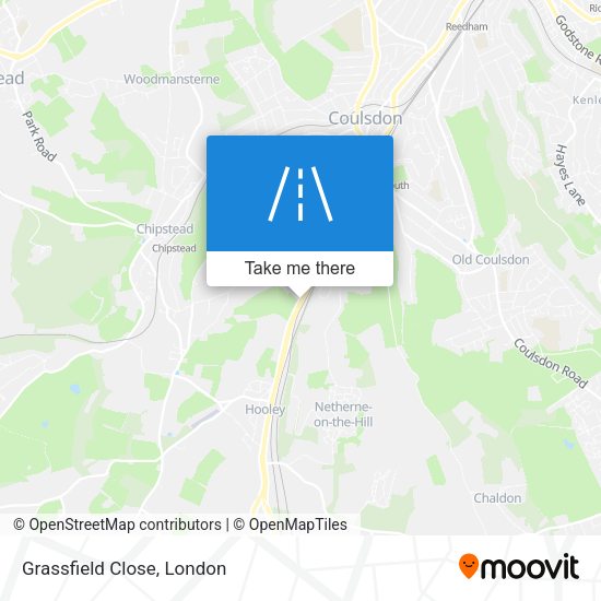 Grassfield Close map