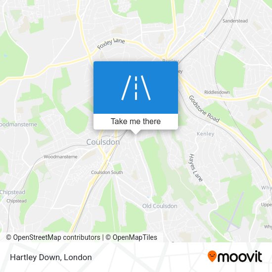 Hartley Down map