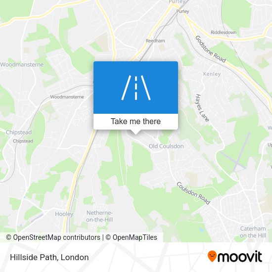Hillside Path map