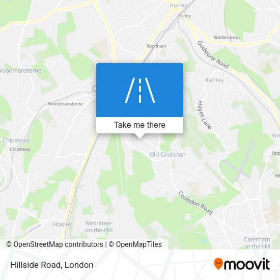 Hillside Road map