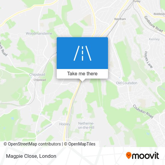 Magpie Close map