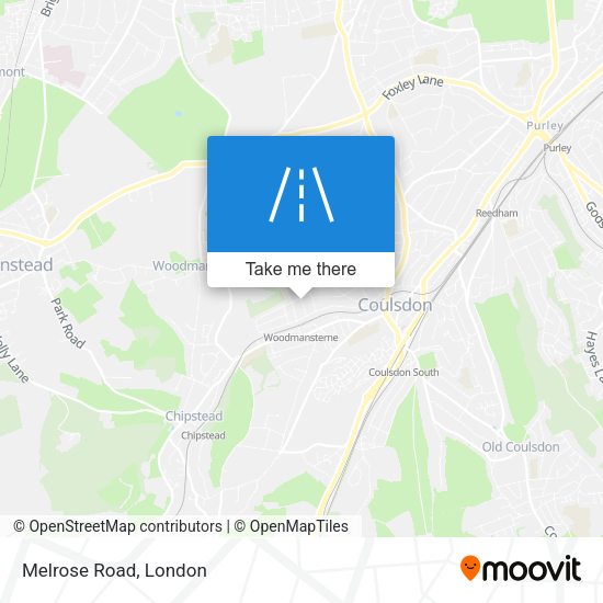 Melrose Road map