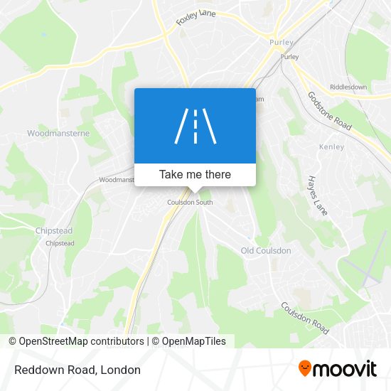 Reddown Road map