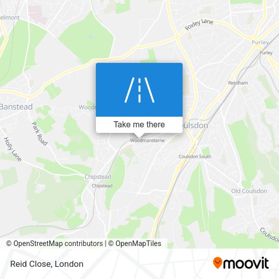 Reid Close map