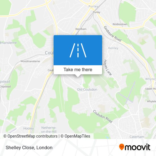 Shelley Close map