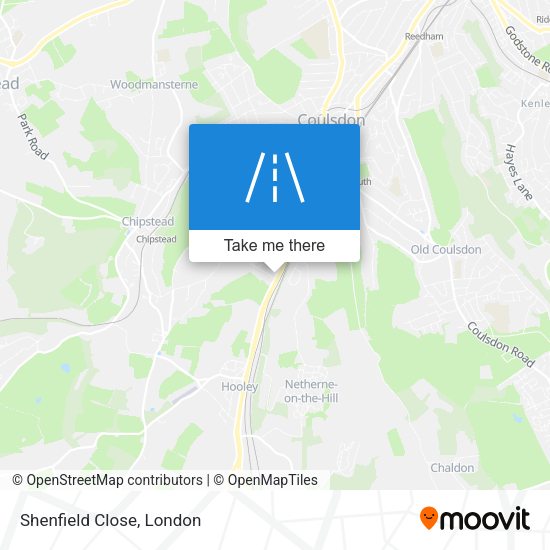 Shenfield Close map