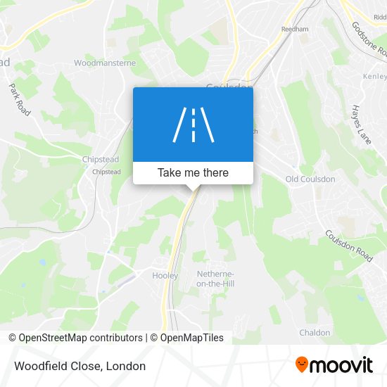 Woodfield Close map