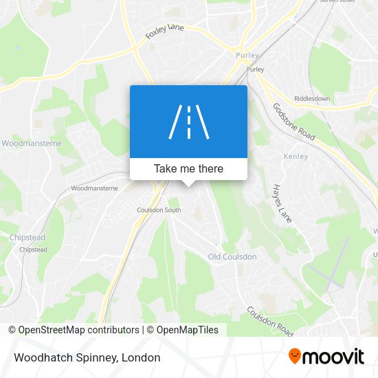 Woodhatch Spinney map