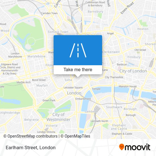 Earlham Street map
