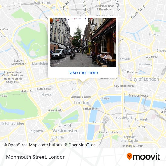 Monmouth Street map