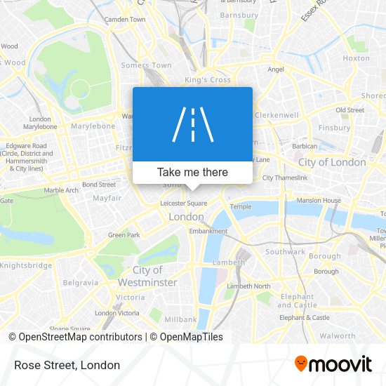 Rose Street map