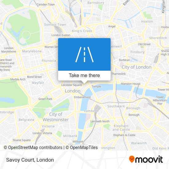 Savoy Court map
