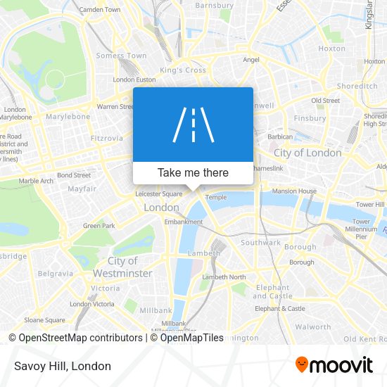 Savoy Hill map