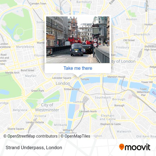 Strand Underpass map