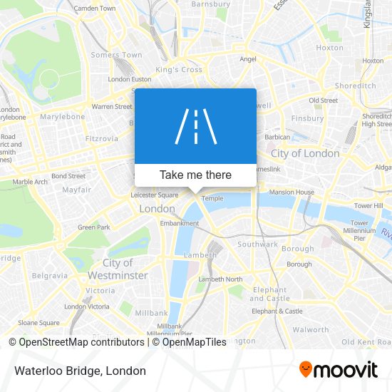 Waterloo Bridge map