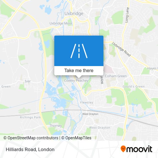 Hilliards Road map