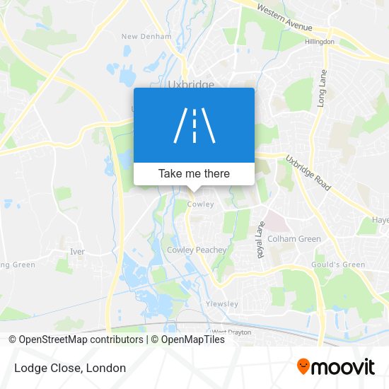 Lodge Close map