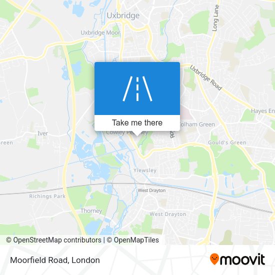 Moorfield Road map