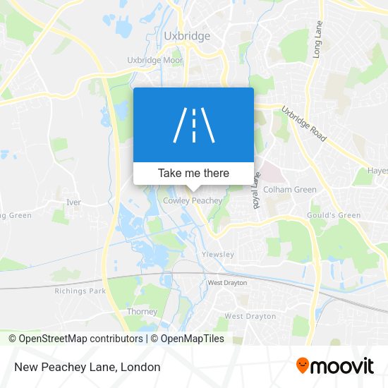 New Peachey Lane map