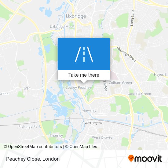 Peachey Close map