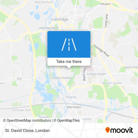St. David Close map