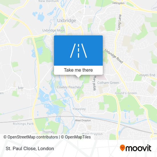 St. Paul Close map
