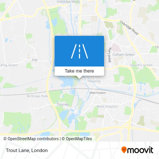 Trout Lane map